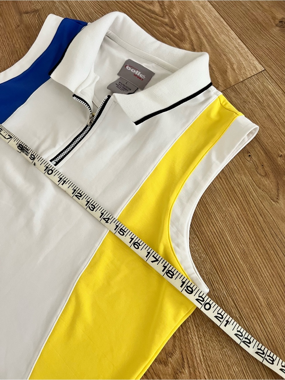 Bolle Sport Sleeveless Color Block Quarter Zip Golf Polo Shirt Women’s Size L - Picture 5 of 7